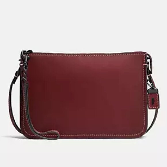 Coach Soho Shoulder or Crossbody Bag, Washed Red Burgundy - Picture 2 of 16
